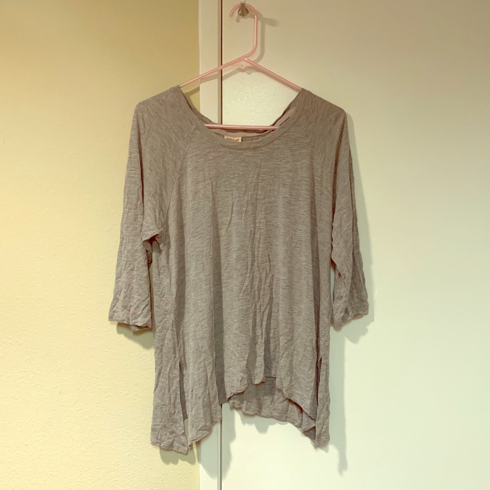 Gray loose top